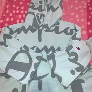 Teal Champion hoodie